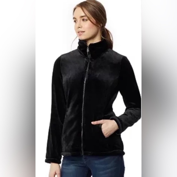 32 Degrees Jackets & Blazers - 32 Degrees Heat Black Fleece Fill Zip Jacket